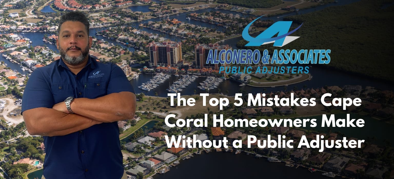 "Cape Coral homeowner consulting with Alconero Public Adjuster